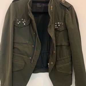 Zara jacket with front pocket embellishments